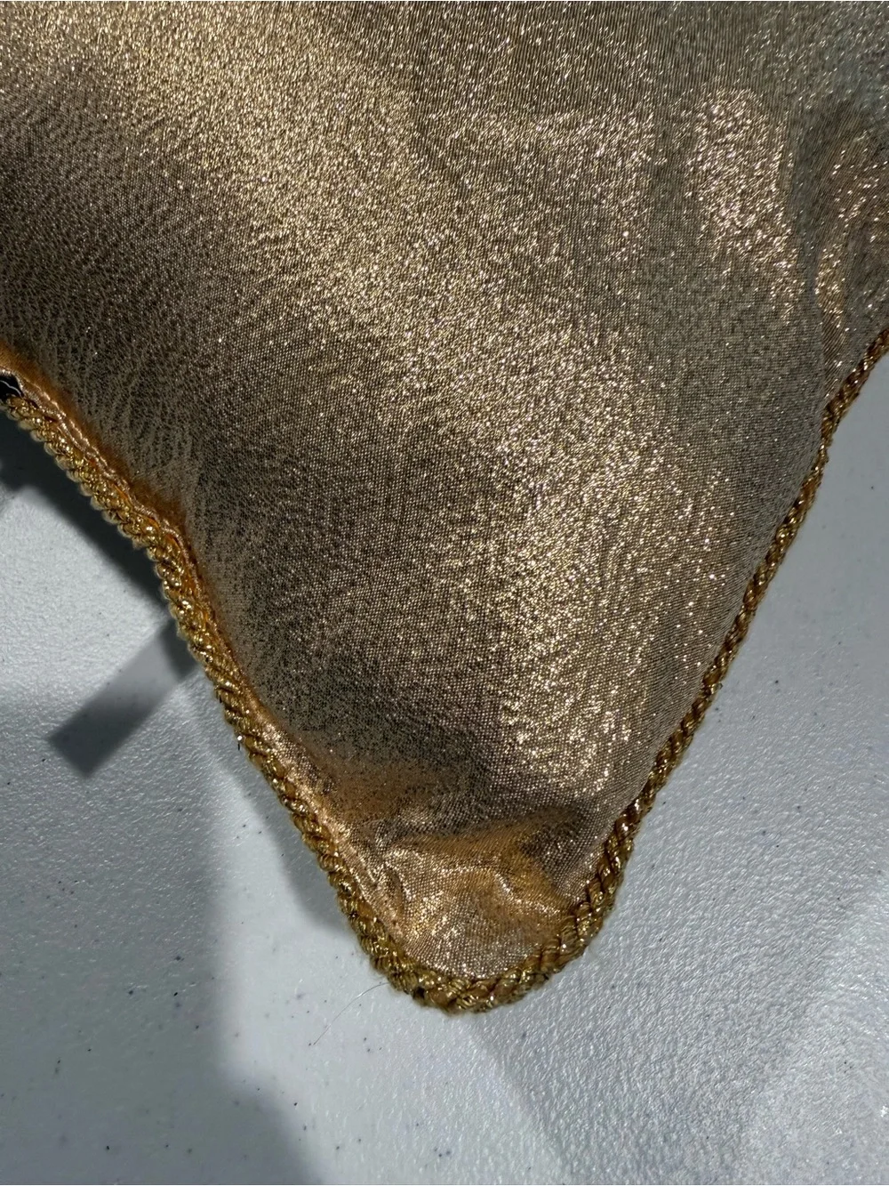 Metallic Gold Accent Throw Pillow Pair - Dakotah